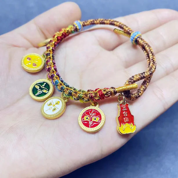 Tibetan Style Hand-woven Colorful Carrying Strap bracelet