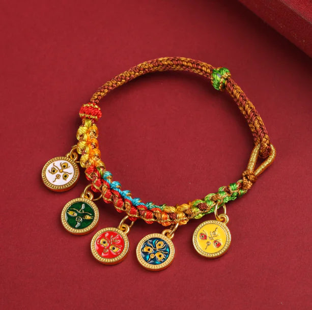Tibetan Style Hand-woven Colorful Carrying Strap bracelet